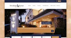 Desktop Screenshot of privathotel-bremer.com
