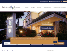 Tablet Screenshot of privathotel-bremer.com